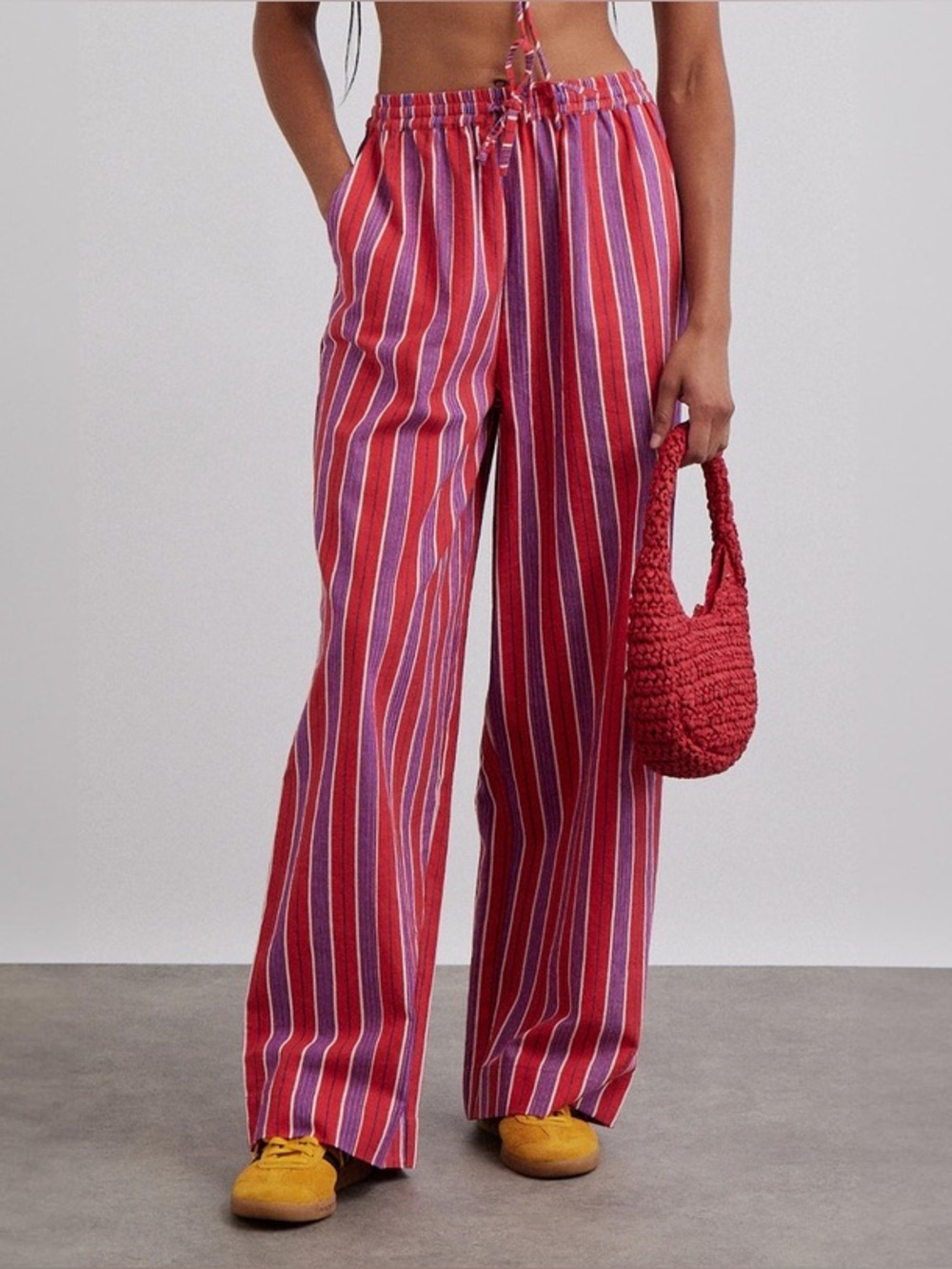 Damson Madder Chlo Pants in Red Stripe